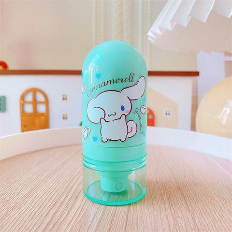 Sanrio Portable Alcohol Dispensing Bottle Vacuum Tubeless Sprayer Carry Small Spray Bottle Empty Bottle