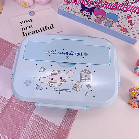 Sanrio Insulated Lunch Box Students Portable Tableware Office Workers Compartment Lunch Box.