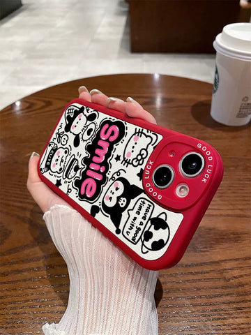 Applicable To Apple 14 Phone Case, New 14pro, High-quality Sense 11, Cute XR Male Xs Female Pro Cartoon Max Soft 12 Sanrio 13 Kulomi Iphone14 Promax Anti-drop 7p/6s Couple