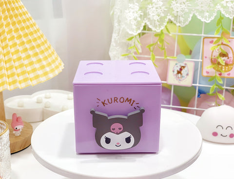 Sanrio Storage Box, Small Drawer on The Table, Square Puzzle, Superimposed Square Clutter Storage Box