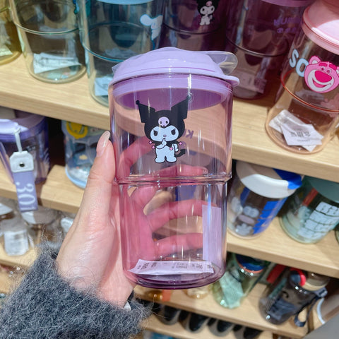 MINISO MINISO Excellent Product Sanrio Instant Cold Extraction Coffee Cup 500mL Disney Transparent Cartoon Water Cup