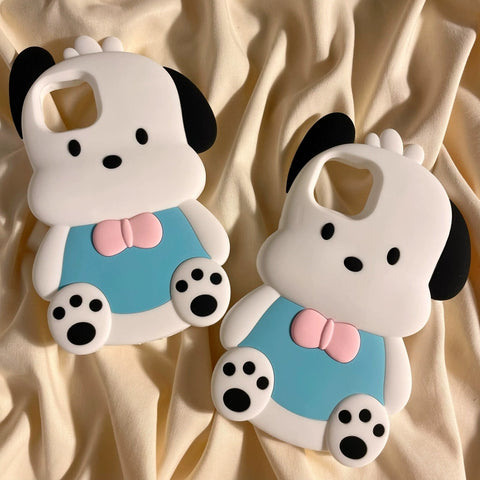 Sanrio 3D Silicone Stereoscopic Pachacco iPhone Cases Suitable for iPhone X-14 Pro Max