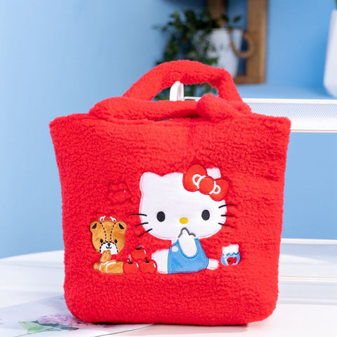 Sanrio Casual Shoulder Bag Large Capacity Handbag Plush Handbag