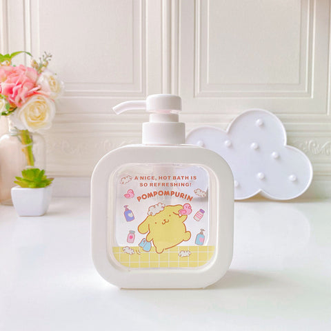 Sanrio Household Lotion Bottle 300ML Press Large Capacity Washing Liquid Bath Milk Separate Bottle