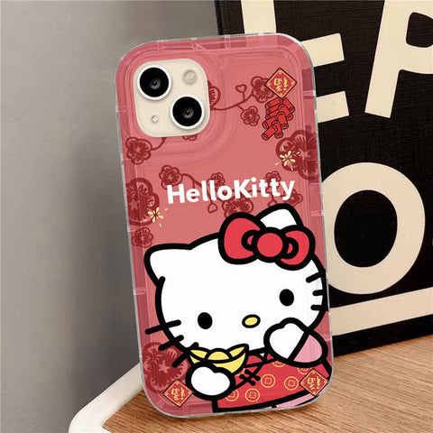 Sanrio New Year HK IPhone Case Full Body Protective Case For IPhone 11-15 Pro Max