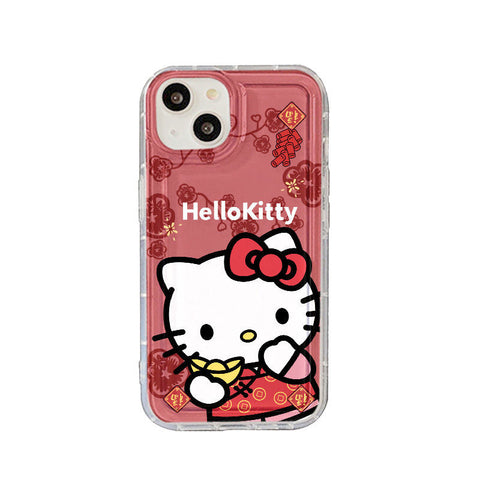 Sanrio New Year HK IPhone Case Full Body Protective Case For IPhone 11-15 Pro Max