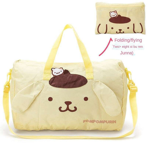 Cartoon Travel Bag, Handbag, Crossbody Luggage Bag, Adjustable Trolley Case