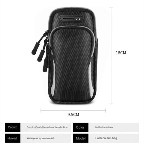 Running mobile phone arm bag, multifunctional sports arm bag, outdoor fitness arm cover, arm bag, waterproof wrist bag home94