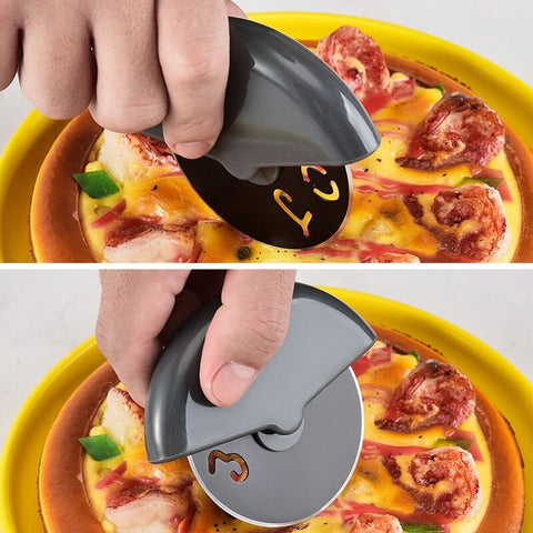 Bike pizza knife creative hob cake knife pizza wheel knife multifunctional kitchen baking gadget home76