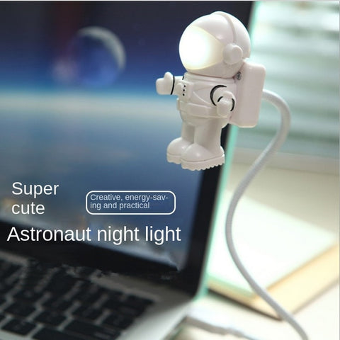 Creative Astronaut USB Night Light LED Light Dormitory Portable Holiday Office Portable Gift Light Portable Mini Portable Mobile Power Supply Charging Bank home85