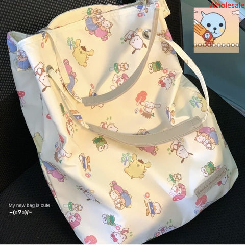 Sanrio Printed Portable Shopping Bag 2023 New High Capacity Shoulder Bag