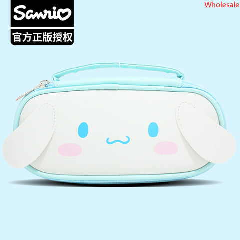 Authentic Cartoon Sanrio Head Pencil Case Large Capacity Pencil Case Stereo Pencil Case Cosmetic Bag