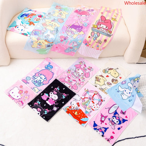 Sanrio Sports Cold Towel Cooling Sweat Absorption Towel Cold Towel Beach Towel Running Yoga Speed Dry Ice Towel.