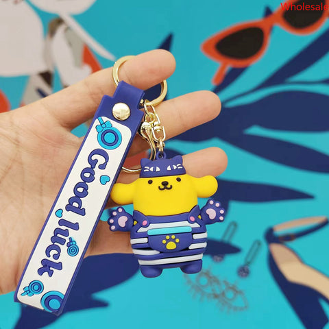 New Sanrio Car Key Chain Cute Doll Doll Machine Pendant Small Gifts.