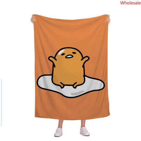 Gudetama King Blanket Camping Travel Blanket Cartoon Blanket Amazon New Cross border Popular Flannel Blanket