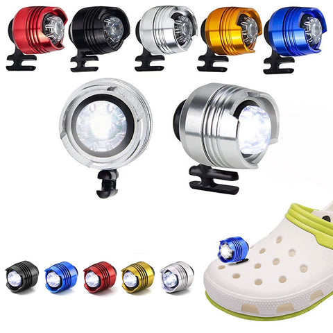 Headlights for Crocs 2pcs,Lights Flashlights Attachment for CrocsLight Up Charm Accessories for Kids Boys Adults Men Women Crocs Shoes,Clip on Clog Headlights Lights Flashliahts for Crock Shoe