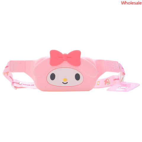 Breast Bag New Silicone Sanrio Student Straddle Bag Children's Cute Daily Matching Outdoor Travel Zero Wallet Messenger Bag