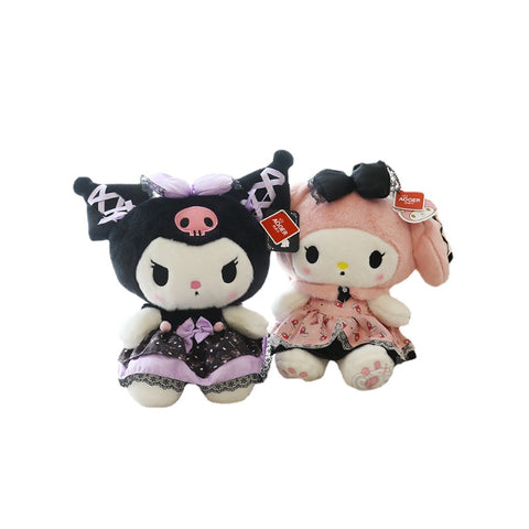 Sanrio Authentic Authorization Kuromi Plush Toy Melody Doll Children's Sleep Pillow Doll Gift Girl