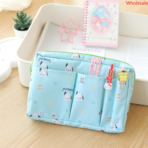 Sanrio Waterproof Storage Bag Large Capacity Travel Cosmetics Storage Bag Cosmetic Bag Certificate Bag