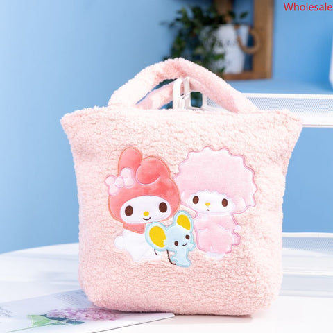 Sanrio Casual Shoulder Bag Large Capacity Handbag Plush Handbag