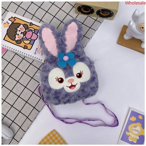 Sanrio Cute Plush Handbag Bag Multicolor Fluffy Small Satchel Grab Doll Crossbody Bag