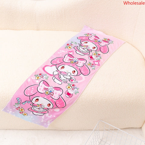 Sanrio Sports Cold Towel Cooling Sweat Absorption Towel Cold Towel Beach Towel Running Yoga Speed Dry Ice Towel.