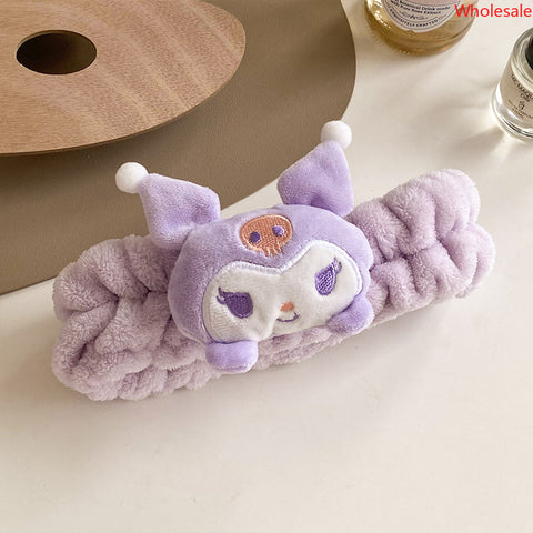 Sanrio Plush Drawstring Headband Wash, Face Wash, Headgear