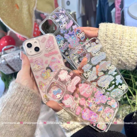 Cartoon Sanrio Cute Sanrio iPhone Case Full Body Protective Case For IPhone 11-15 Pro Max