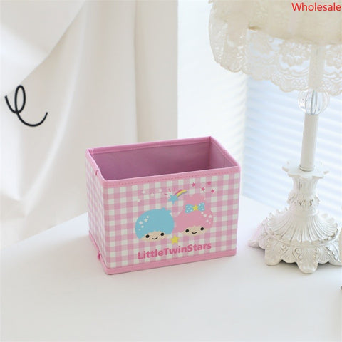 Sanrio Small Storage Box Foldable Desktop Sundries Box Cosmetics Storage Box