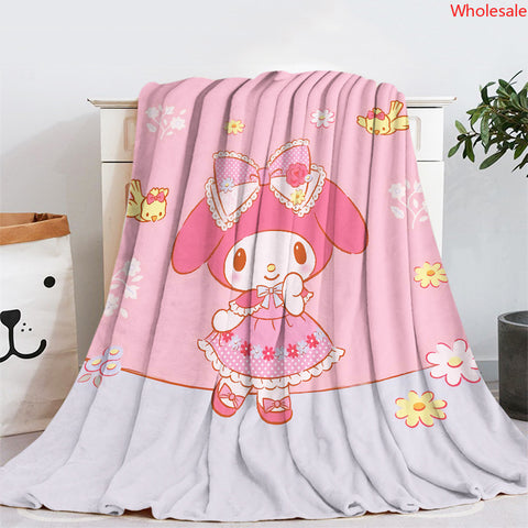 Melody Flannel Blanket Sofa Bedroom Office Dormitory Blanket