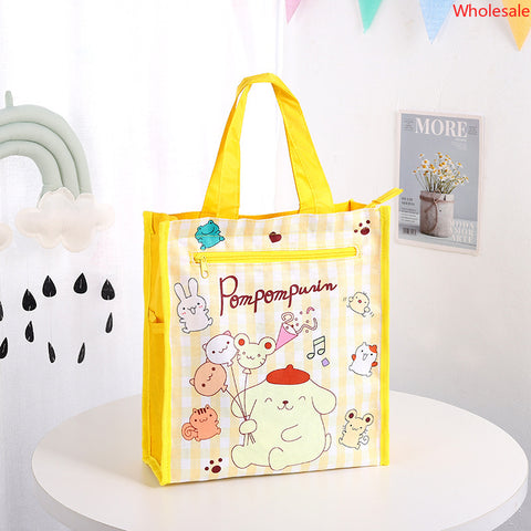 Sanrio New Oxford Cloth Double Makeup Bag Art Bag Printed Student Portable Makeup Bag