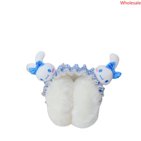 New Earmuffs Warm Earmuffs In Winter Online Celebrity Parent-child Folding Ear Bag Lace Female Ear Warm