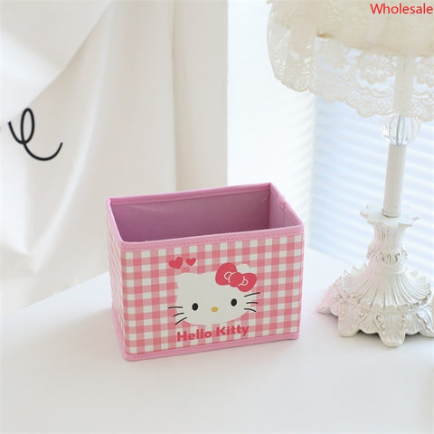 Sanrio Small Storage Box Foldable Desktop Sundries Box Cosmetics Storage Box