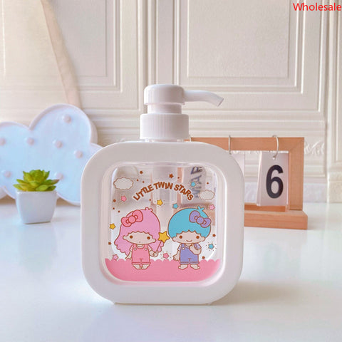 Sanrio Household Lotion Bottle 300ML Press Large Capacity Washing Liquid Bath Milk Separate Bottle