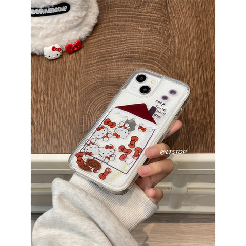 Japan Korean Ins Style Mobile Phone Case Kuromi My Melody Sanrio IPhone Case Full Body Protective Case for IPhone 11-15 Pro Max