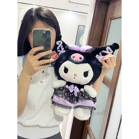 Sanrio Authentic Authorization Kuromi Plush Toy Melody Doll Children's Sleep Pillow Doll Gift Girl