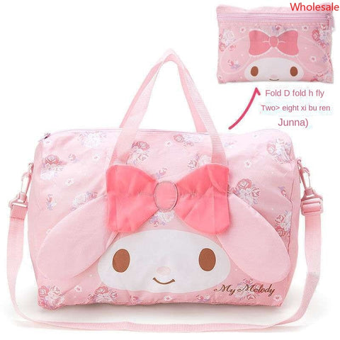 Cartoon Travel Bag, Handbag, Crossbody Luggage Bag, Adjustable Trolley Case