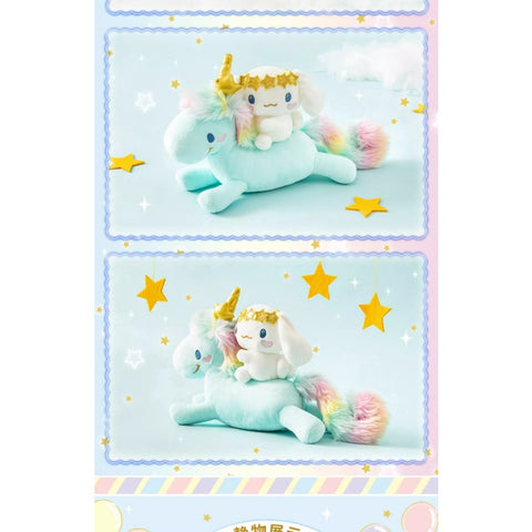 Sanrio Cinnamon Dog Big Eared Dog Birthday Series Unicorn Doll Girl Birthday Gift Pillow