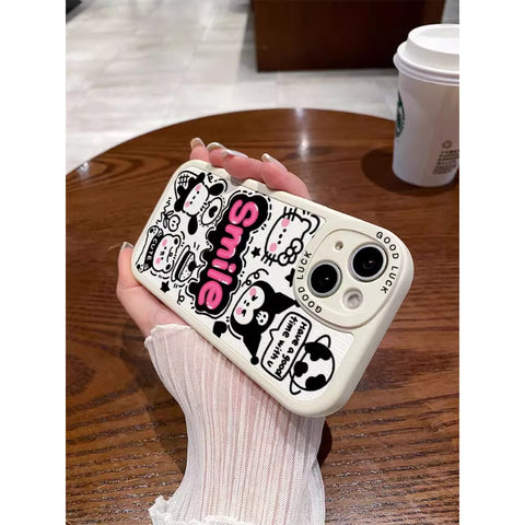 Applicable To Apple 14 Phone Case, New 14pro, High-quality Sense 11, Cute XR Male Xs Female Pro Cartoon Max Soft 12 Sanrio 13 Kulomi Iphone14 Promax Anti-drop 7p/6s Couple