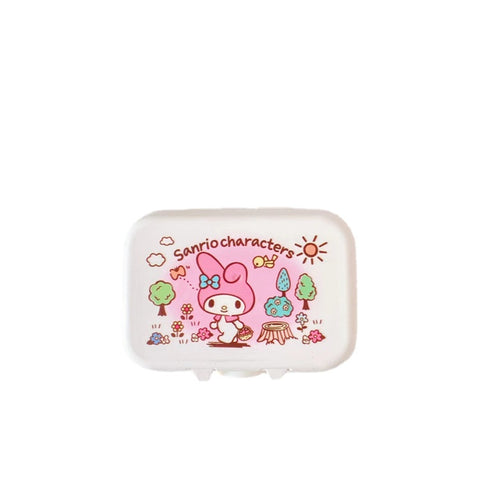 Sanrio Flap Toilet Soap Box Creative Drain Free Punched Tape Cover Household Bathroom Toilet Soap Dish