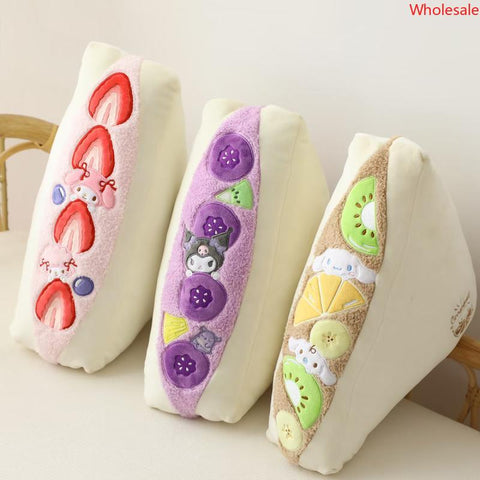 Sanrio Cute Fruit Sandwich Modeling Pillow Cushion Children&#039;s Birthday Gift Girl