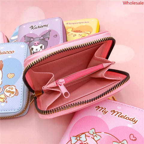 Sanrio Casual Short Zipper Wallet Card Bag Key Bag Loose Wallet Coin Bag