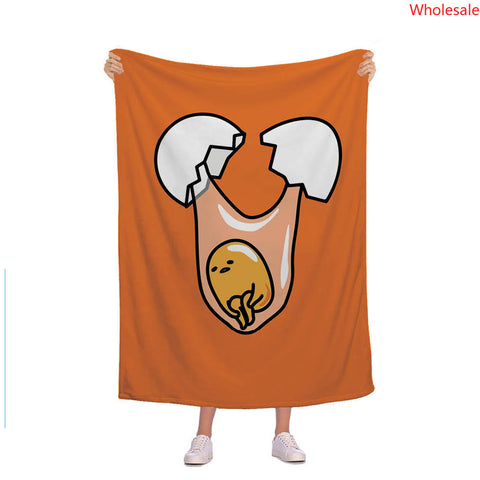 Gudetama King Blanket Camping Travel Blanket Cartoon Blanket Amazon New Cross border Popular Flannel Blanket