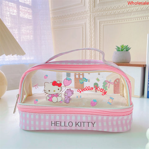 Sanrio Double-layer Large Capacity Pencil Case Pencil Case Large Stationery Box