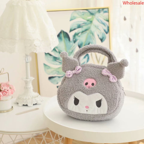 Sanrio Plush Shoulder Bag, Handbag, Bento Bag, Lunch Box Bag, Makeup Bag