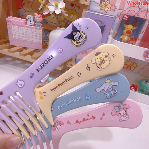 Cartoon Wide Toothed Comb Curly Hair Comb Large Toothed Comb