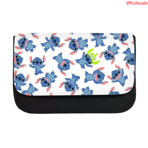 Stitchy  Children&#039;s Triangle Pencil Case New Primary School Pencil Case Creative Cartoon Student Pencil Case.