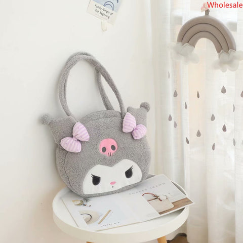 Sanrio Plush Shoulder Bag, Handbag, Bento Bag, Lunch Box Bag, Makeup Bag