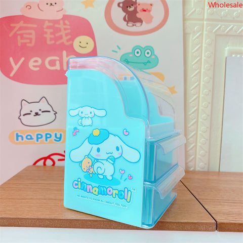 Sanrio Girly Heart Jewelry Storage Box Table Top Drawer Box Accessories Finishing Small Sundries Box