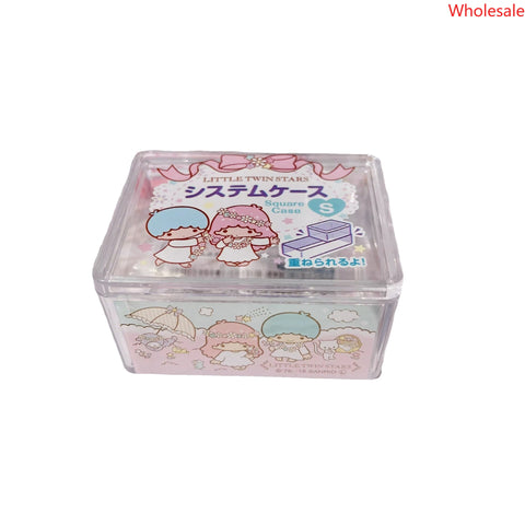 Genuine Sanrio Storage Box Student Dormitory Hand Account Transparent Desktop Jewelry Dresser Storage Box